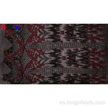 Tejido Jacquard multifuncional de 3 mm con lentejuelas